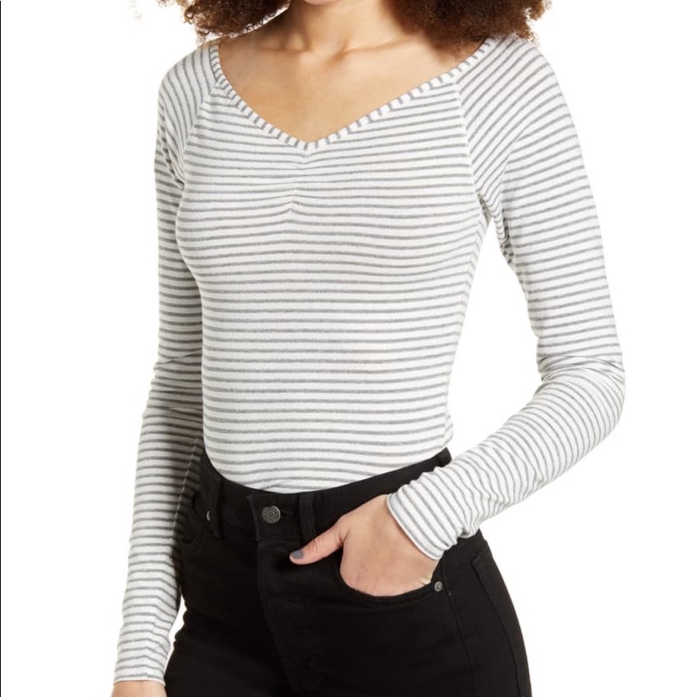 BP Metallic Stripe Top